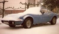 MARTINS RANCH Opel GT winter Januar 1981 